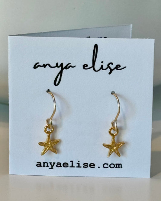 Starfish Drop Earrings