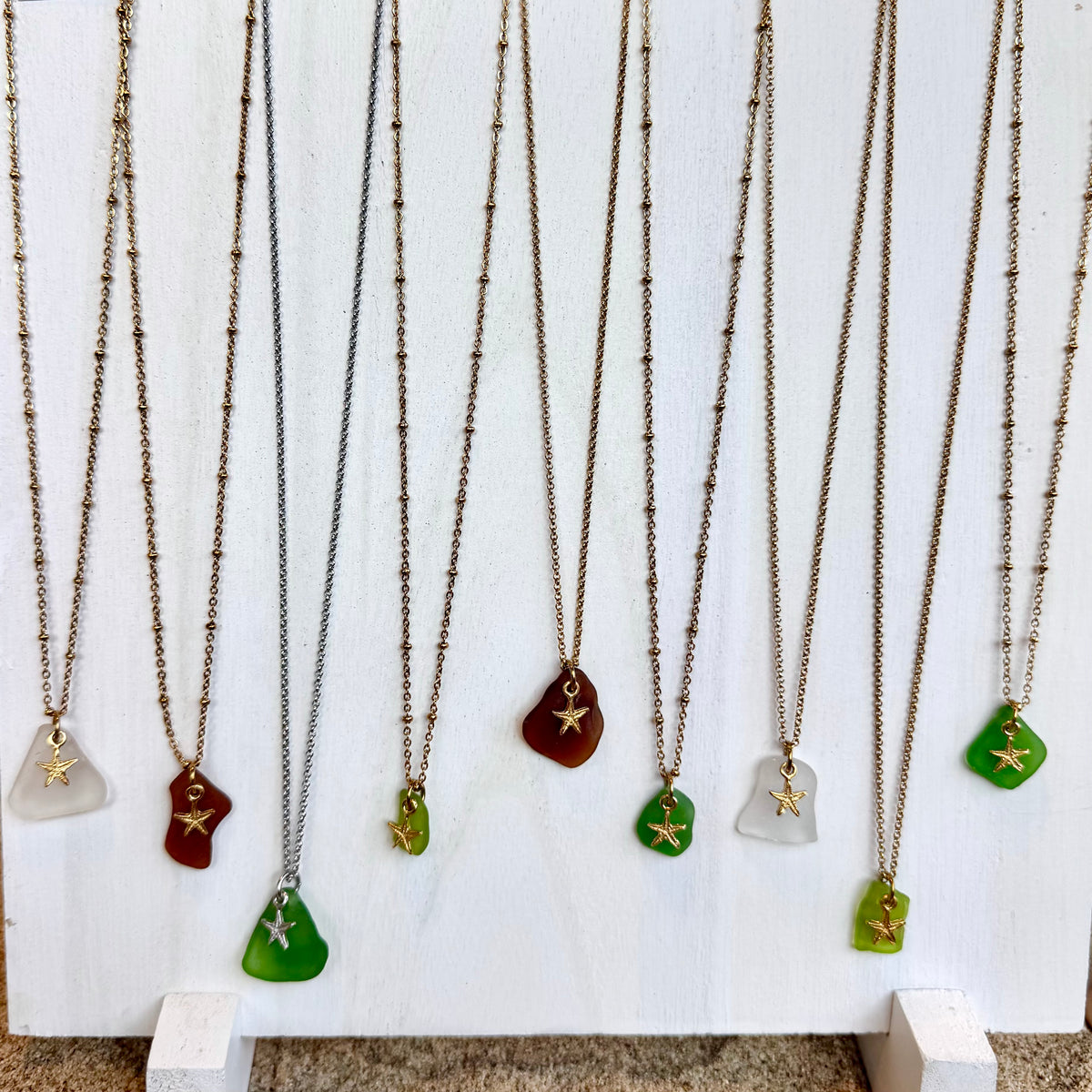 Starfish Sea Glass Necklace