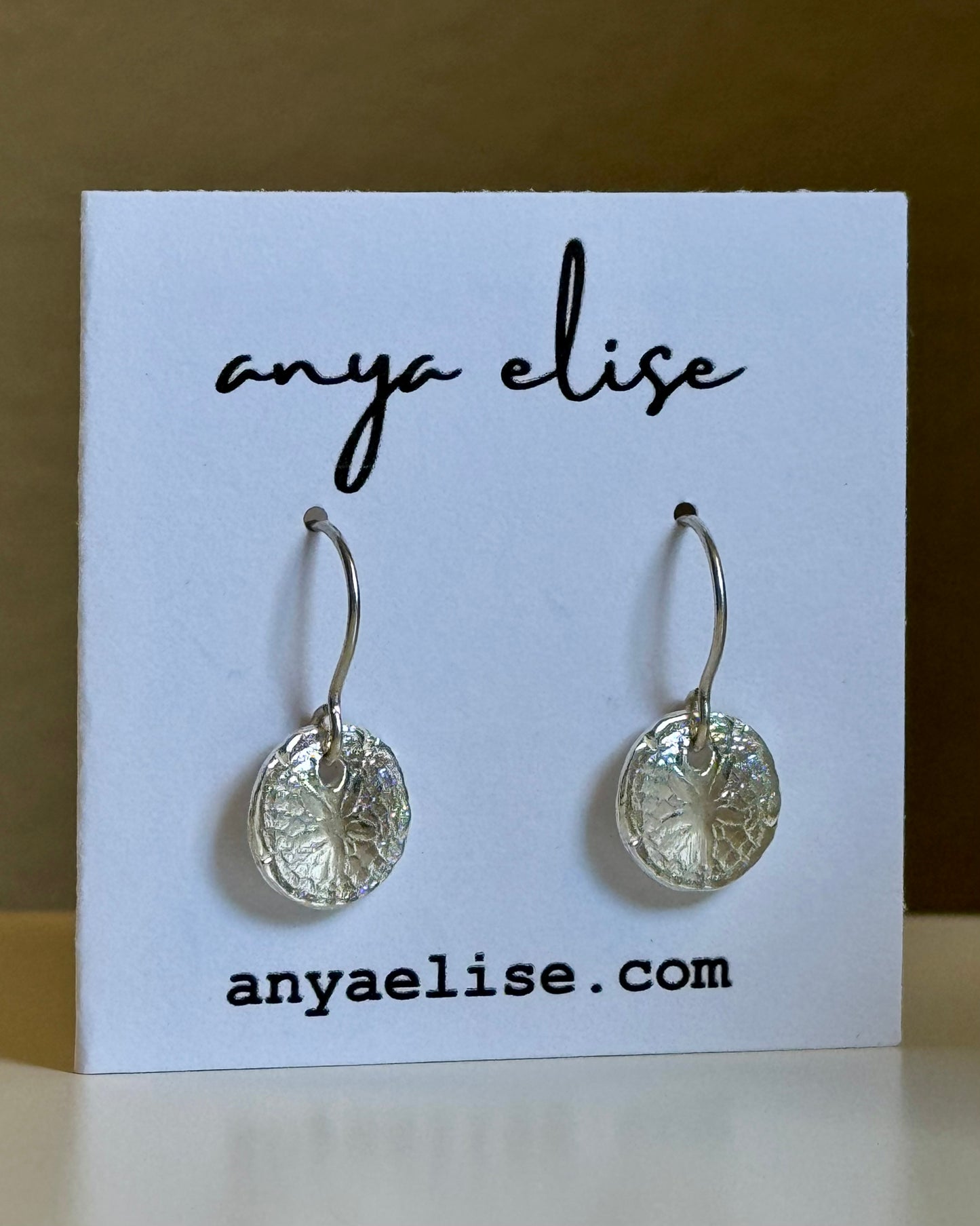 Sand Dollar Drop Earrings