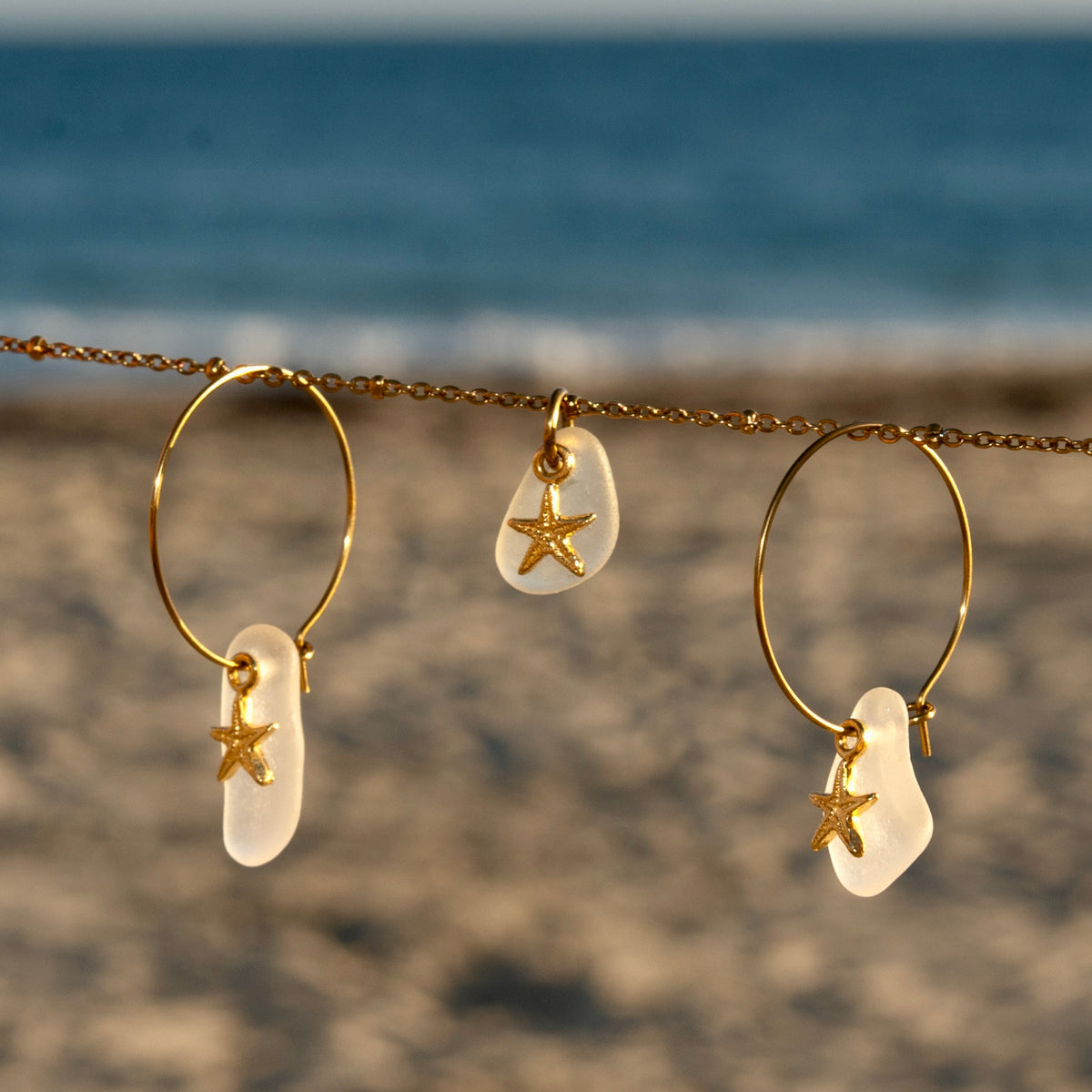Starfish Sea Glass Necklace