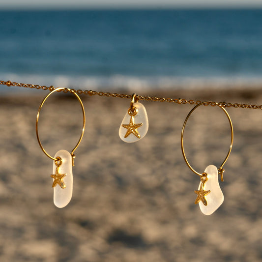 Starfish Sea Glass Necklace