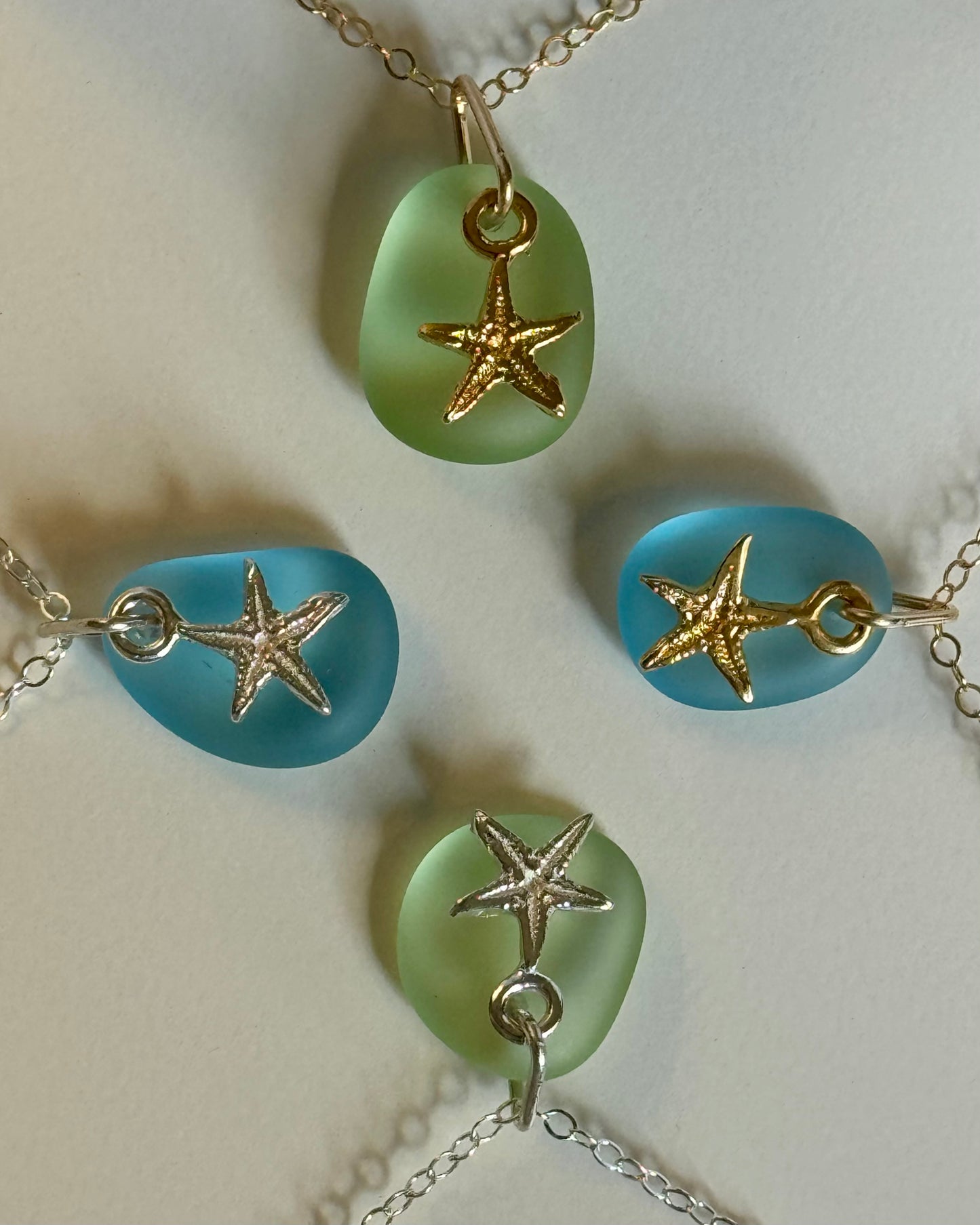 Starfish Sea Glass Necklace