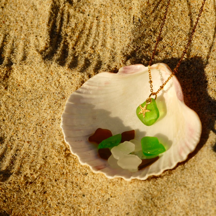 Starfish Sea Glass Necklace