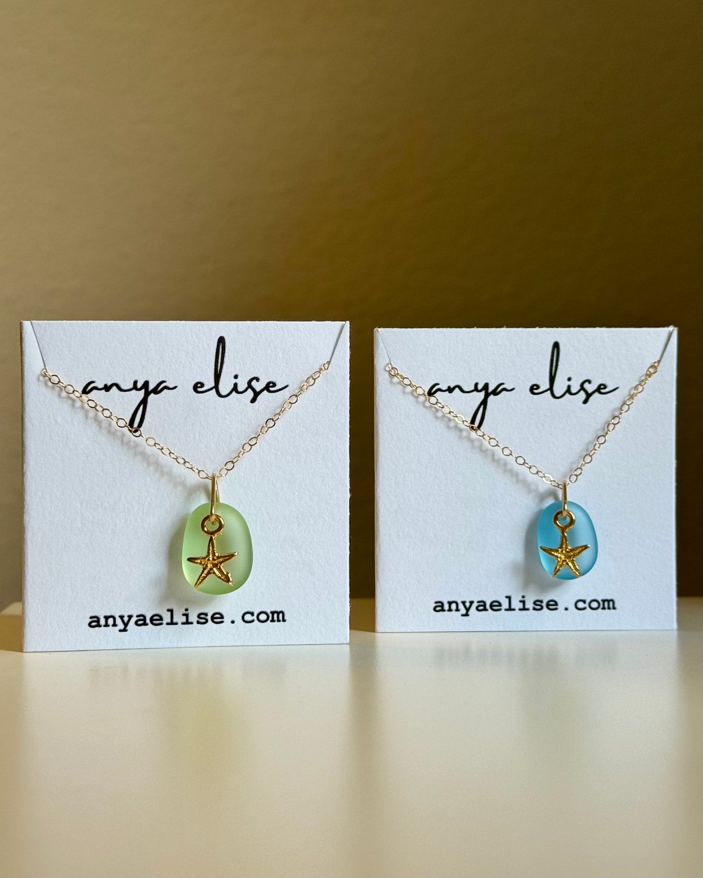 Starfish Sea Glass Necklace