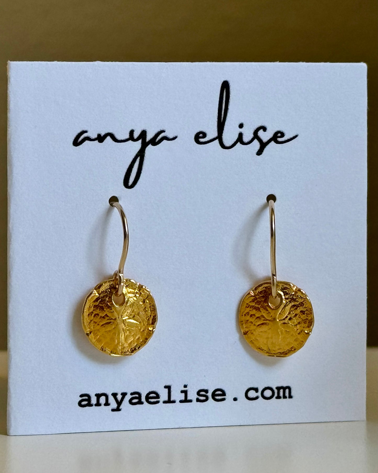 Sand Dollar Drop Earrings