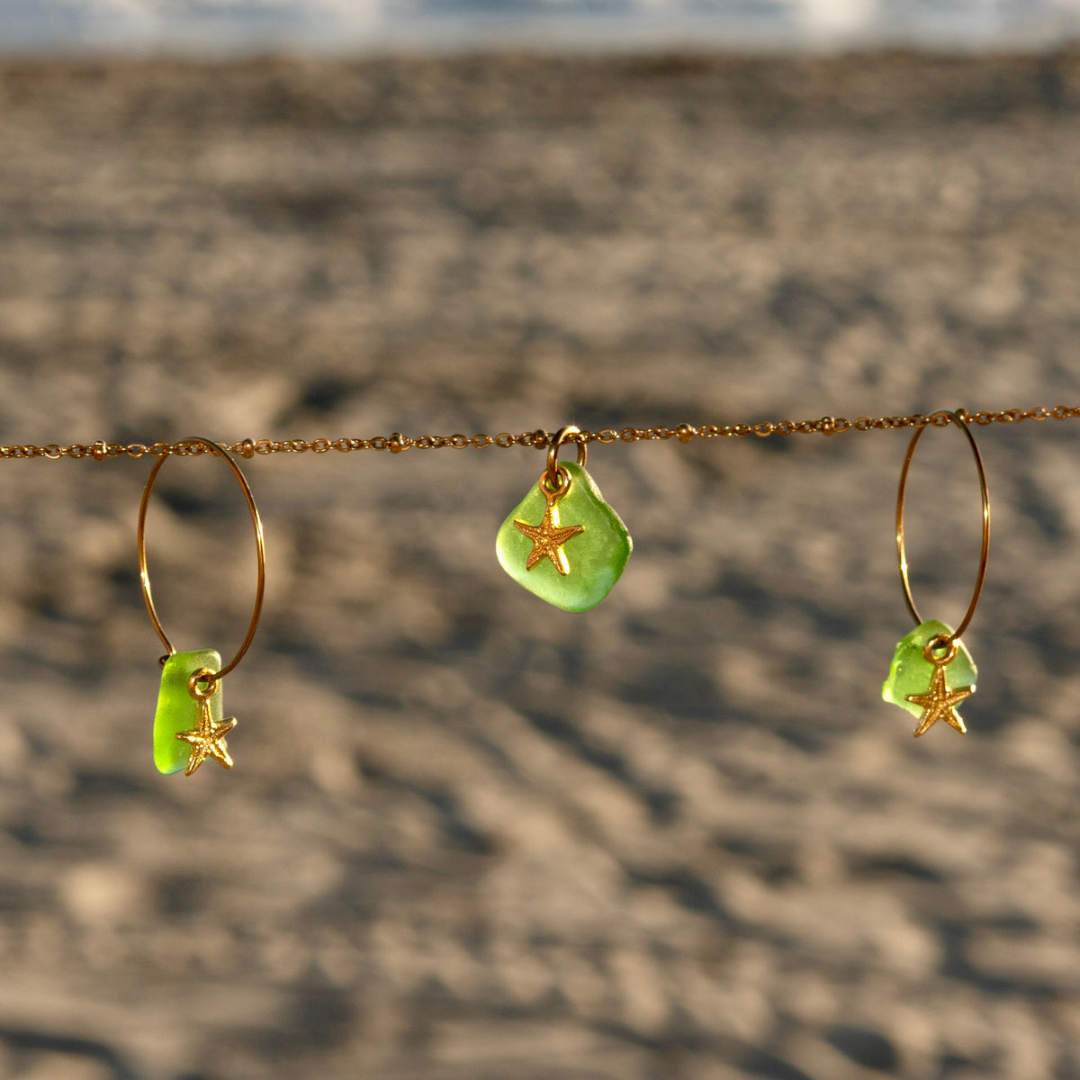 Starfish Sea Glass Necklace