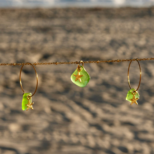 Starfish Sea Glass Necklace
