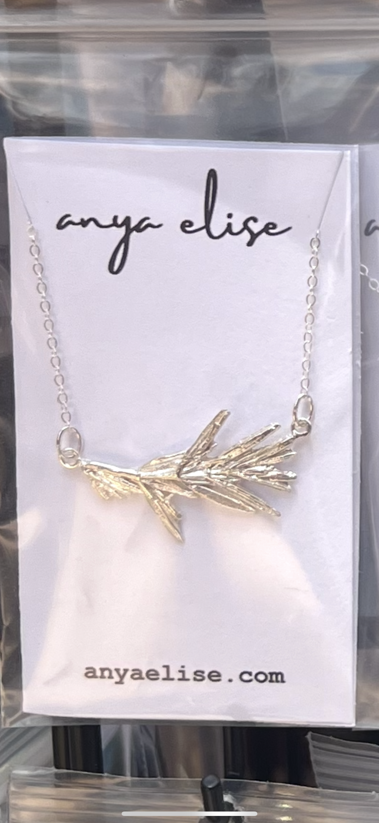 Rosemary Leaf Necklace