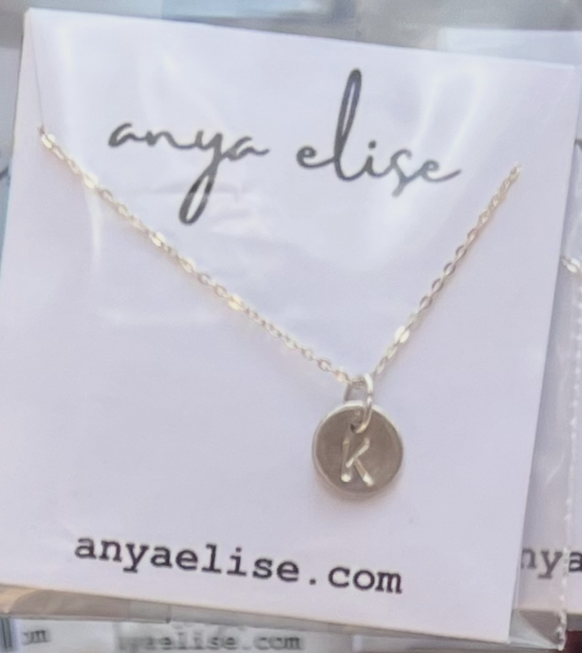 Alphabet Stamp Necklace